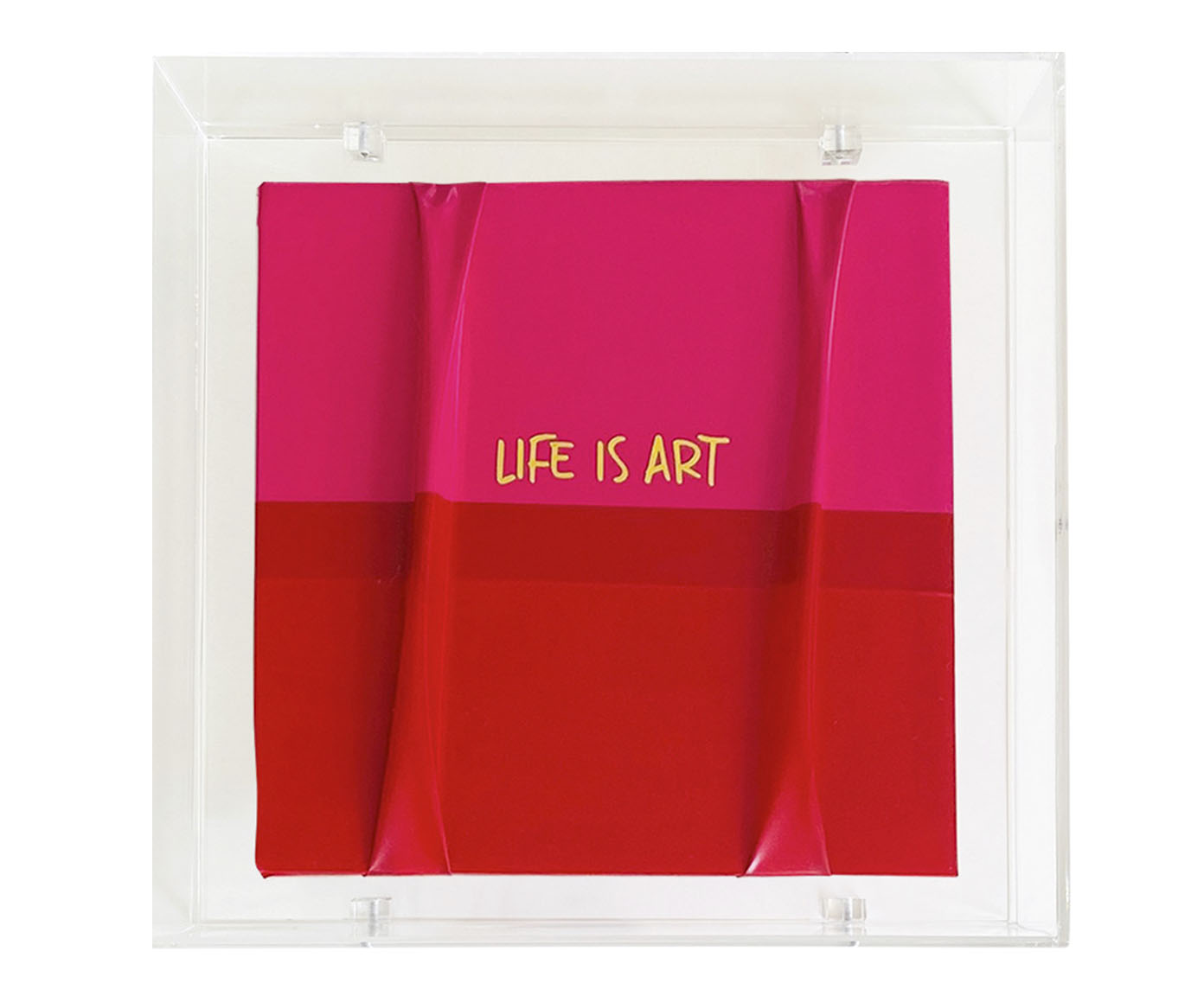 Quadro Life Is Art - 21X21X4cm - image 0