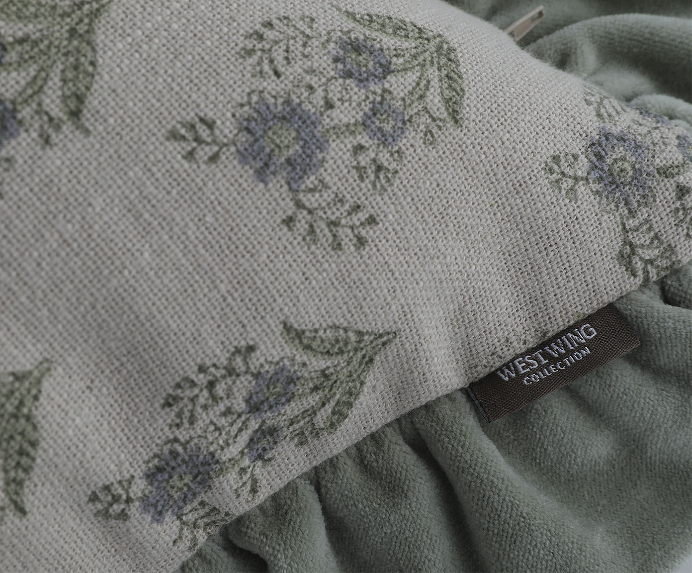 Capa de Almofada Jiva Off-White e Verde image number 2
