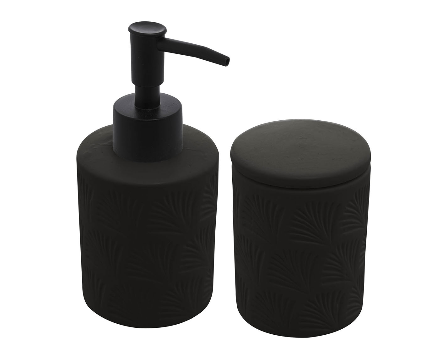 Jogo para Banheiro Leaf Preto - image 0