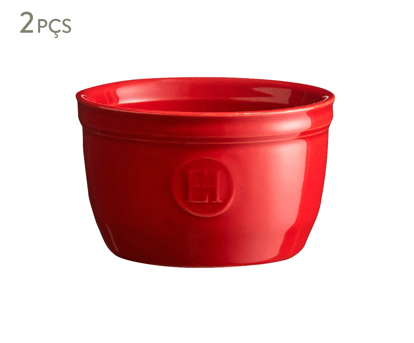 Jogo de Ramequins Emily Henry Vermelho image number 1