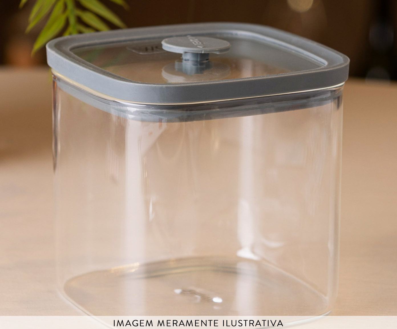 Porta-mantimento Square Cinza - 700ml image number 4