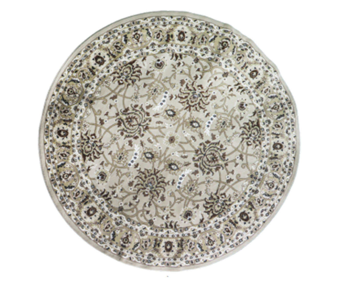 Tapete Kazim Cream Redondo - image 0