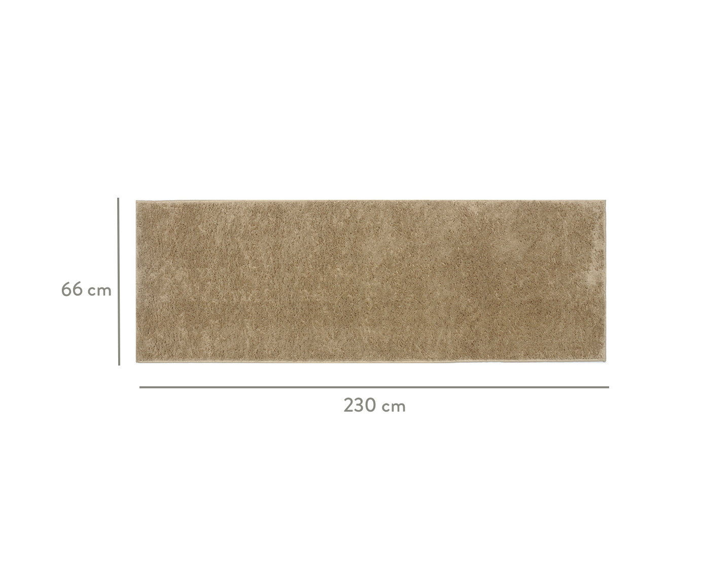 Passadeira Shaggy Corredor Smooth Trigo image number 4