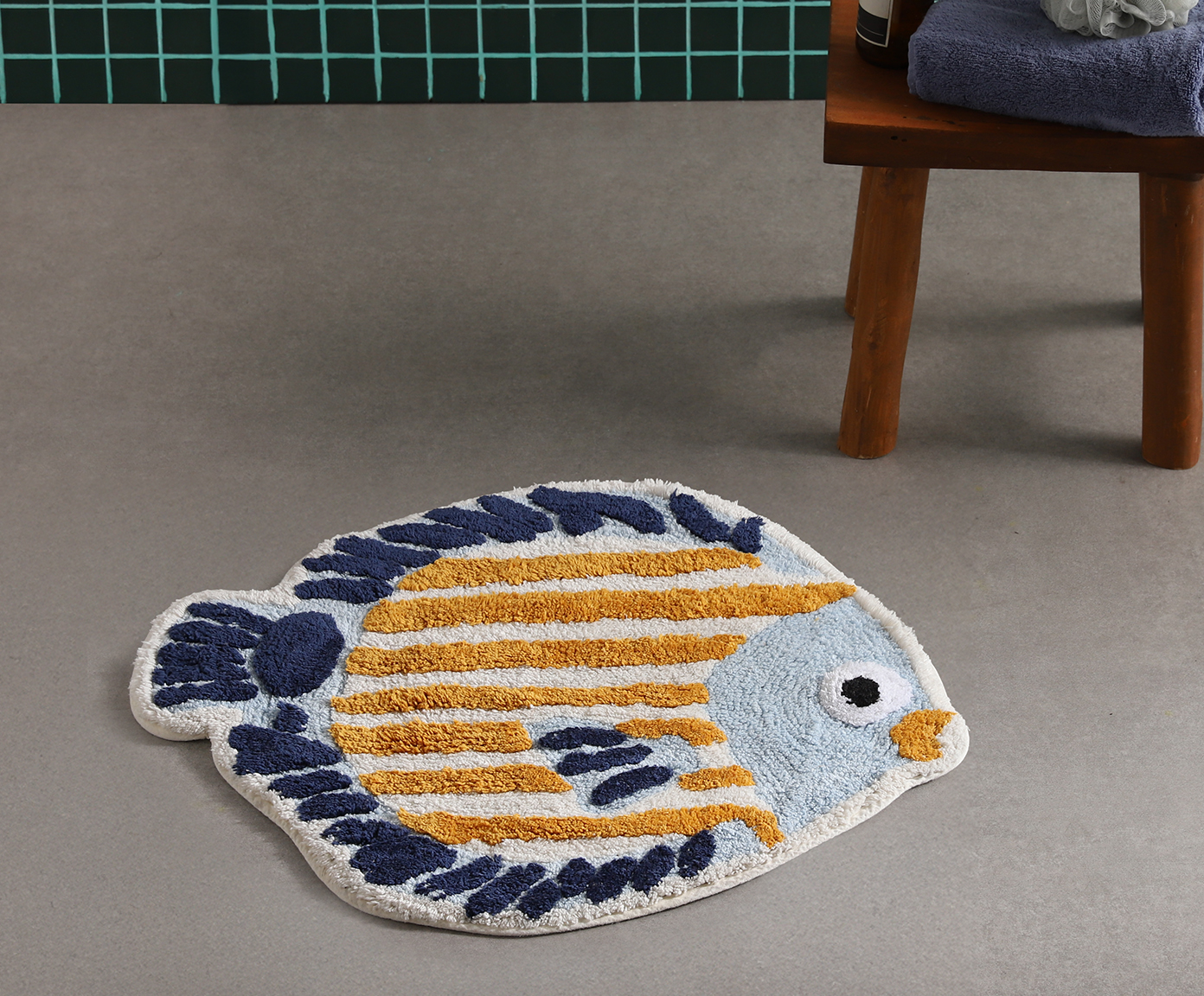 Tapete de Banheiro Fish Azul - image 1