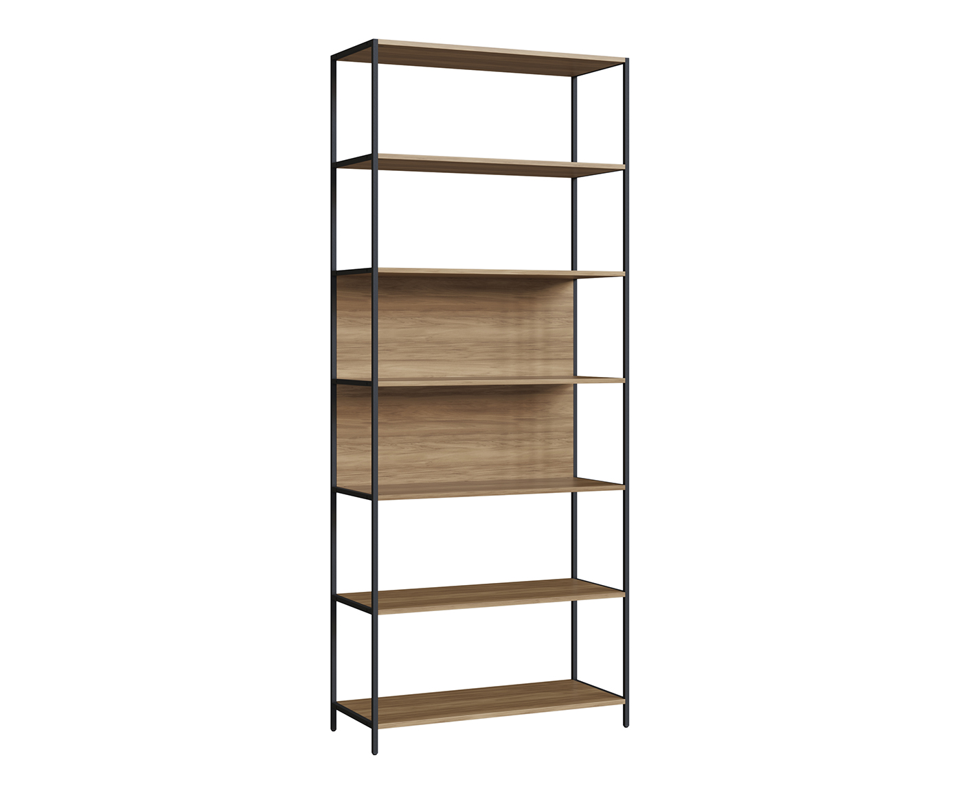 Estante  Concept Home Office Nogal - Preto - image 1