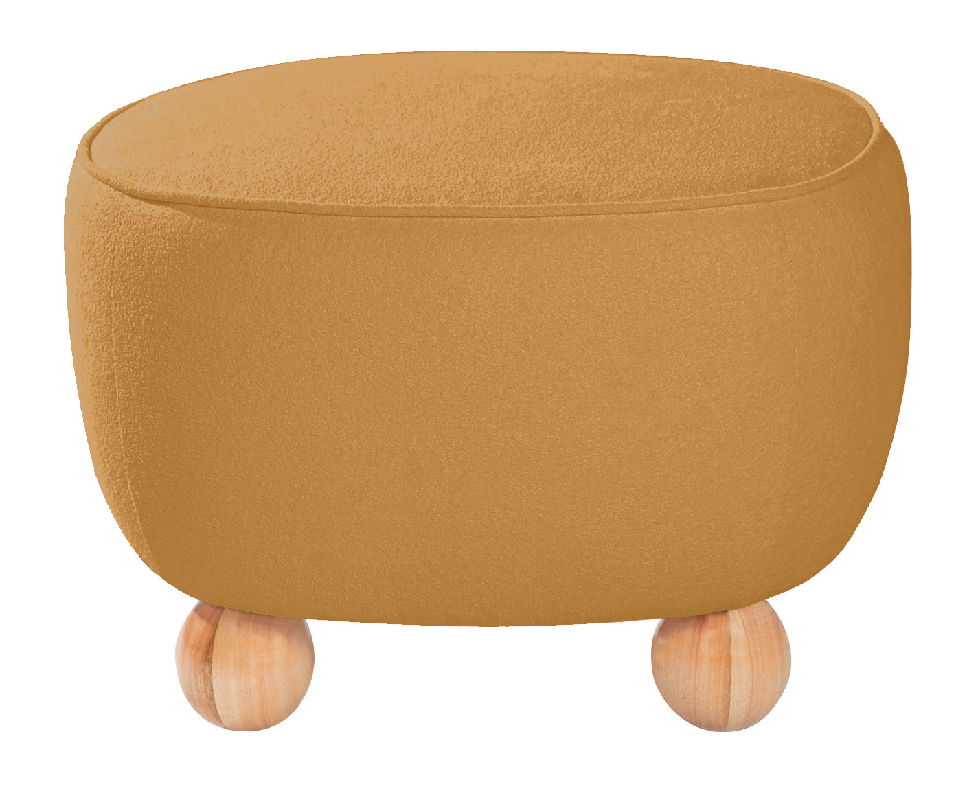 Puff Ball Feet em Boucle Aveludado Amarelo Ocre image number 2