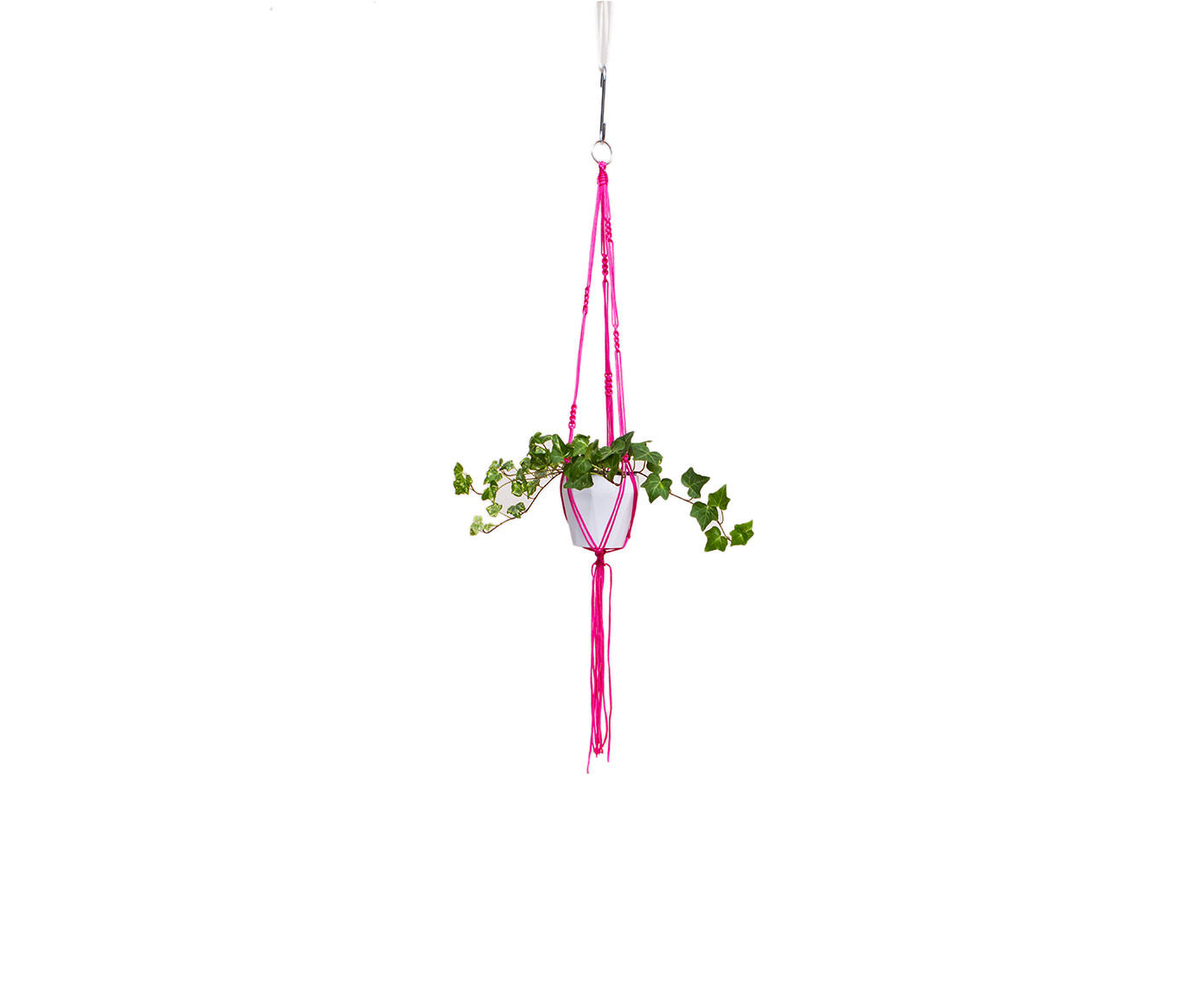 Hanger em Macram&ecirc; First Rosa image number 2