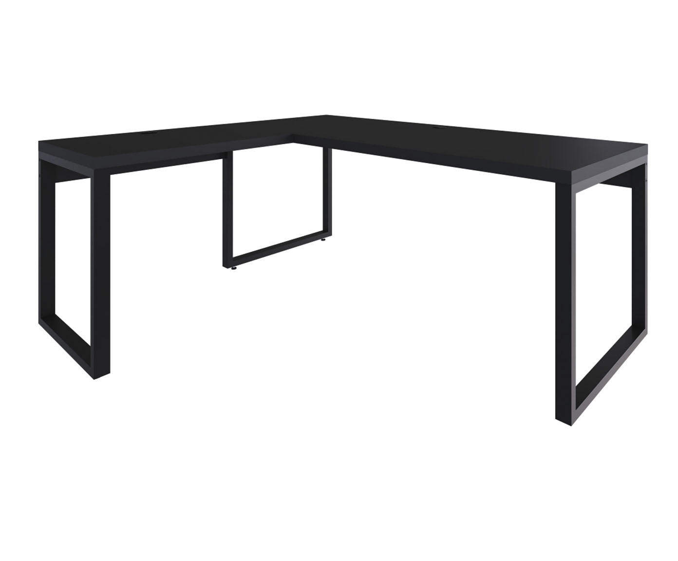 Mesa em L Yon Presidente  Preto - image 0