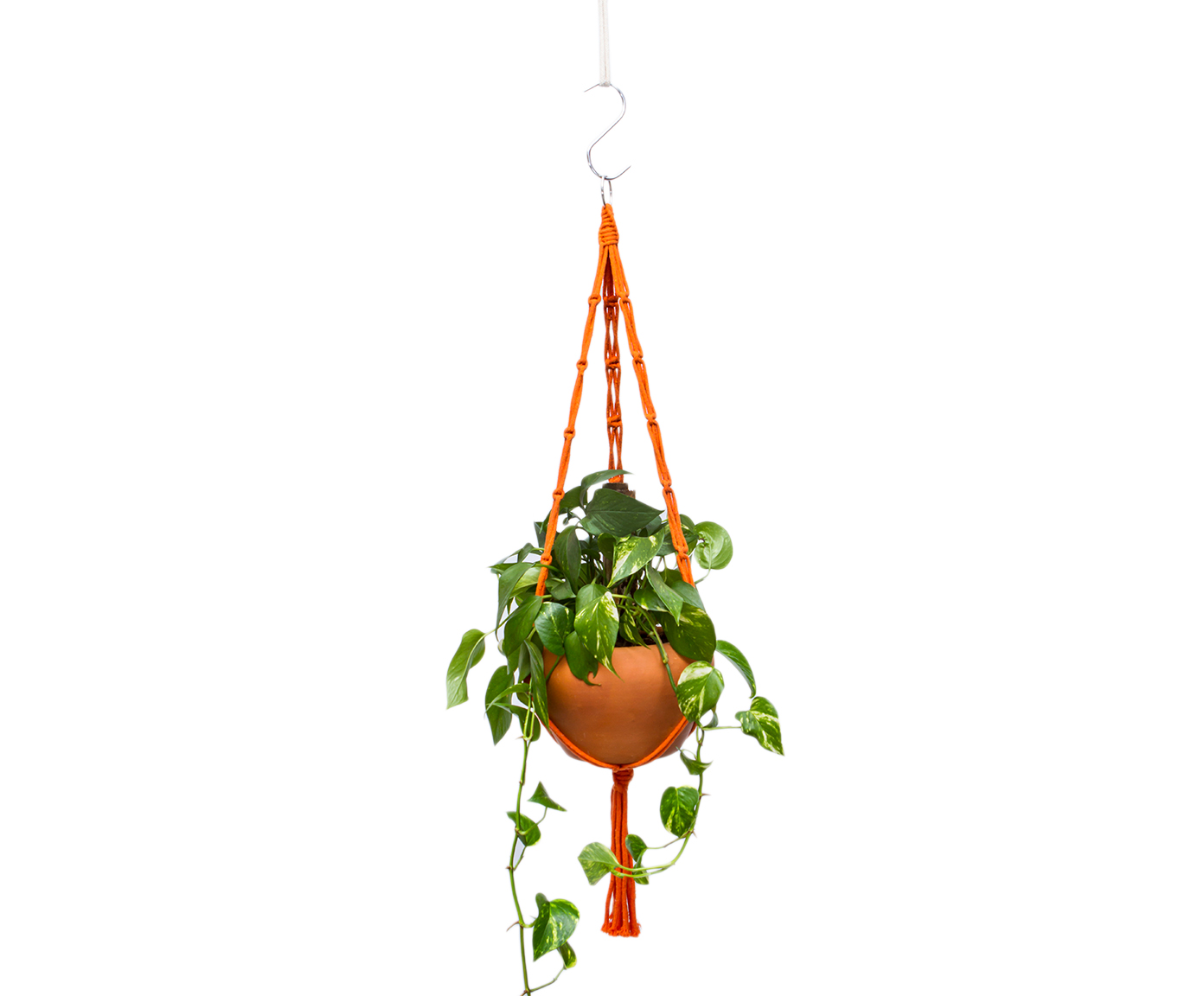 Hanger em Macram&ecirc; Summer Laranja - image 0
