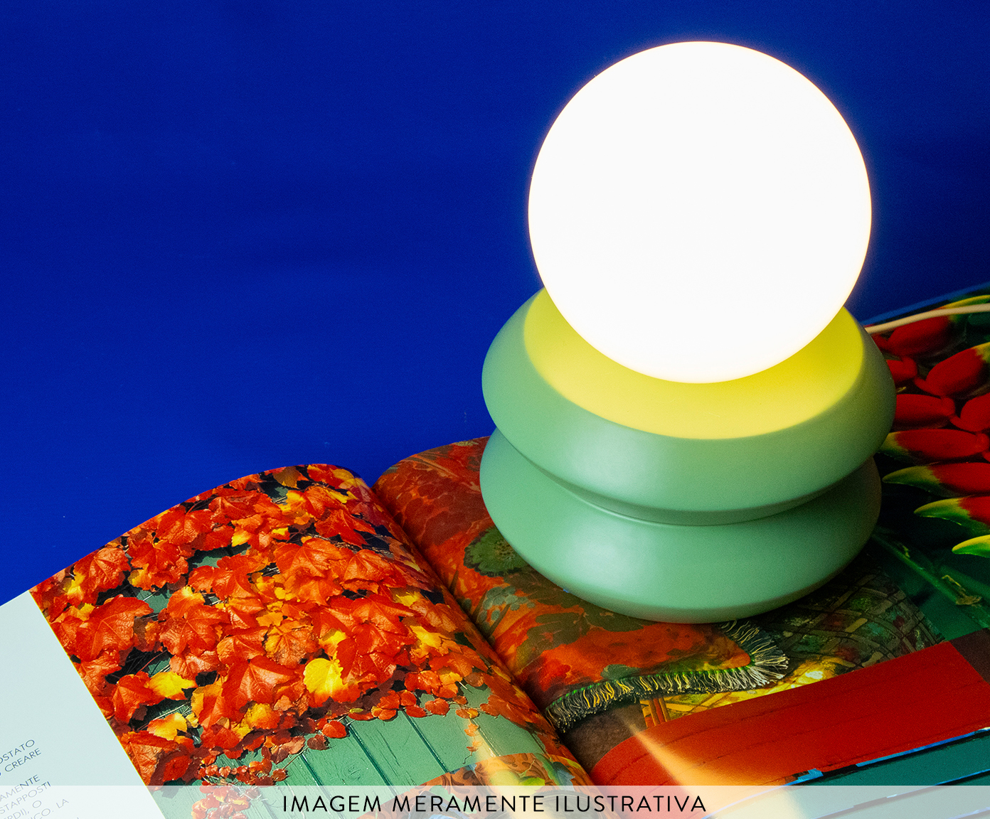 Lumin&aacute;ria de Mesa Trenzin 1 Verde - image 1