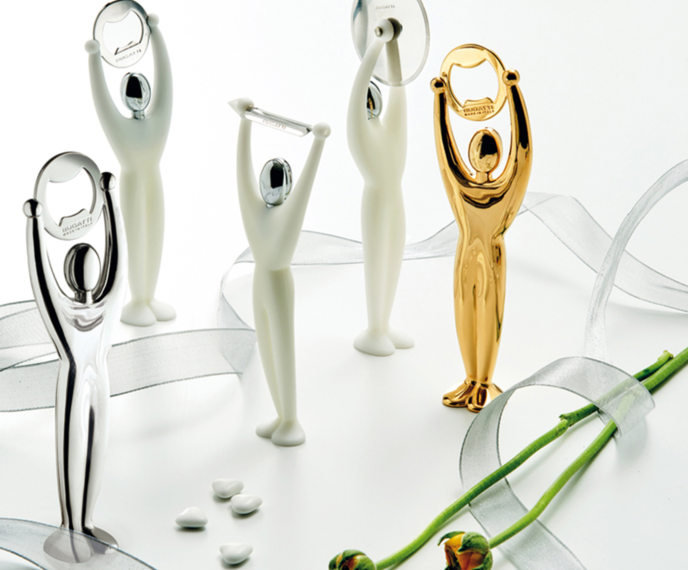 Abridor de Garrafa em Inox Gym Dourado image number 3