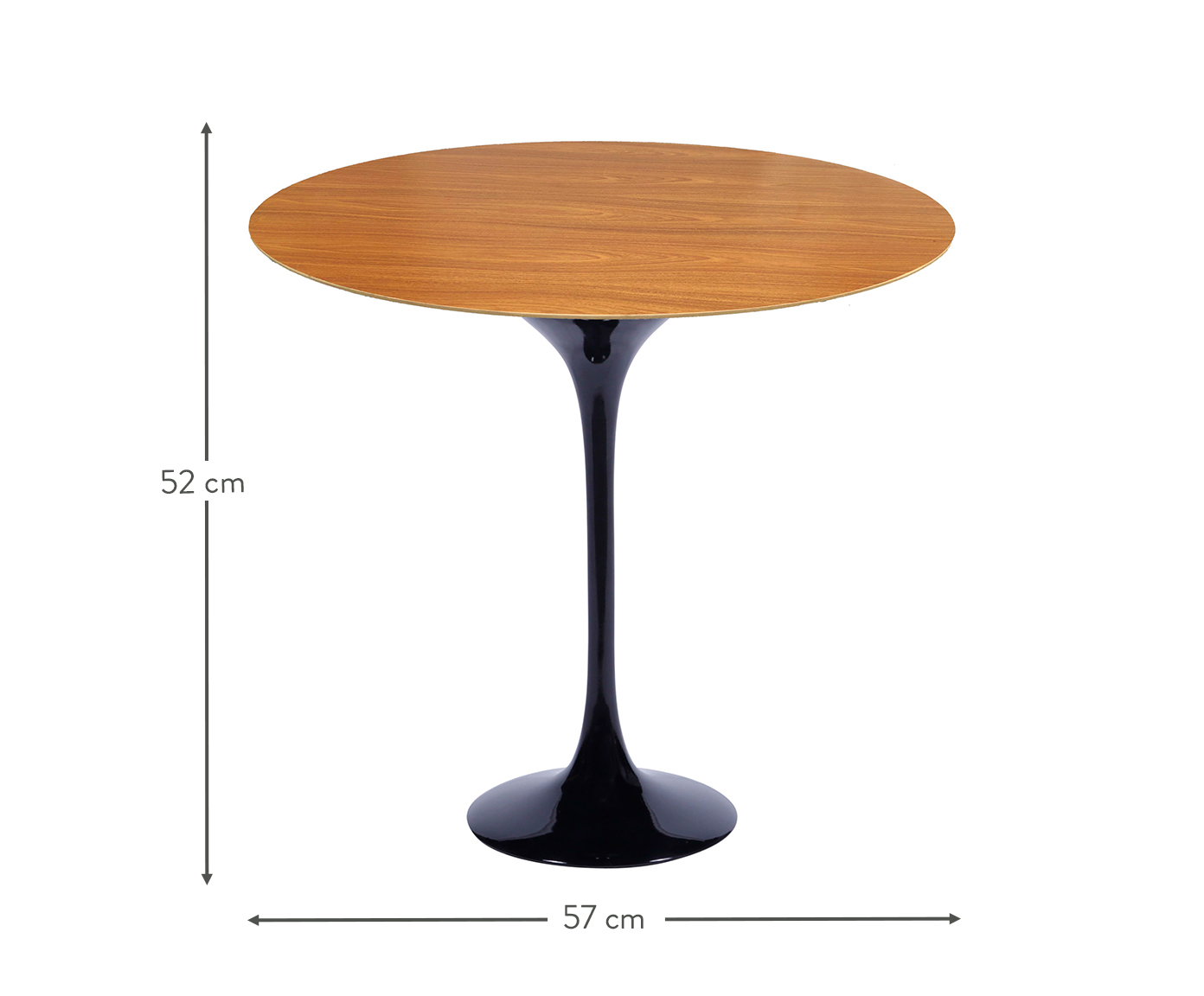 Mesa Saarinen Lateral Oval Freij&oacute; Base Preta - image 1