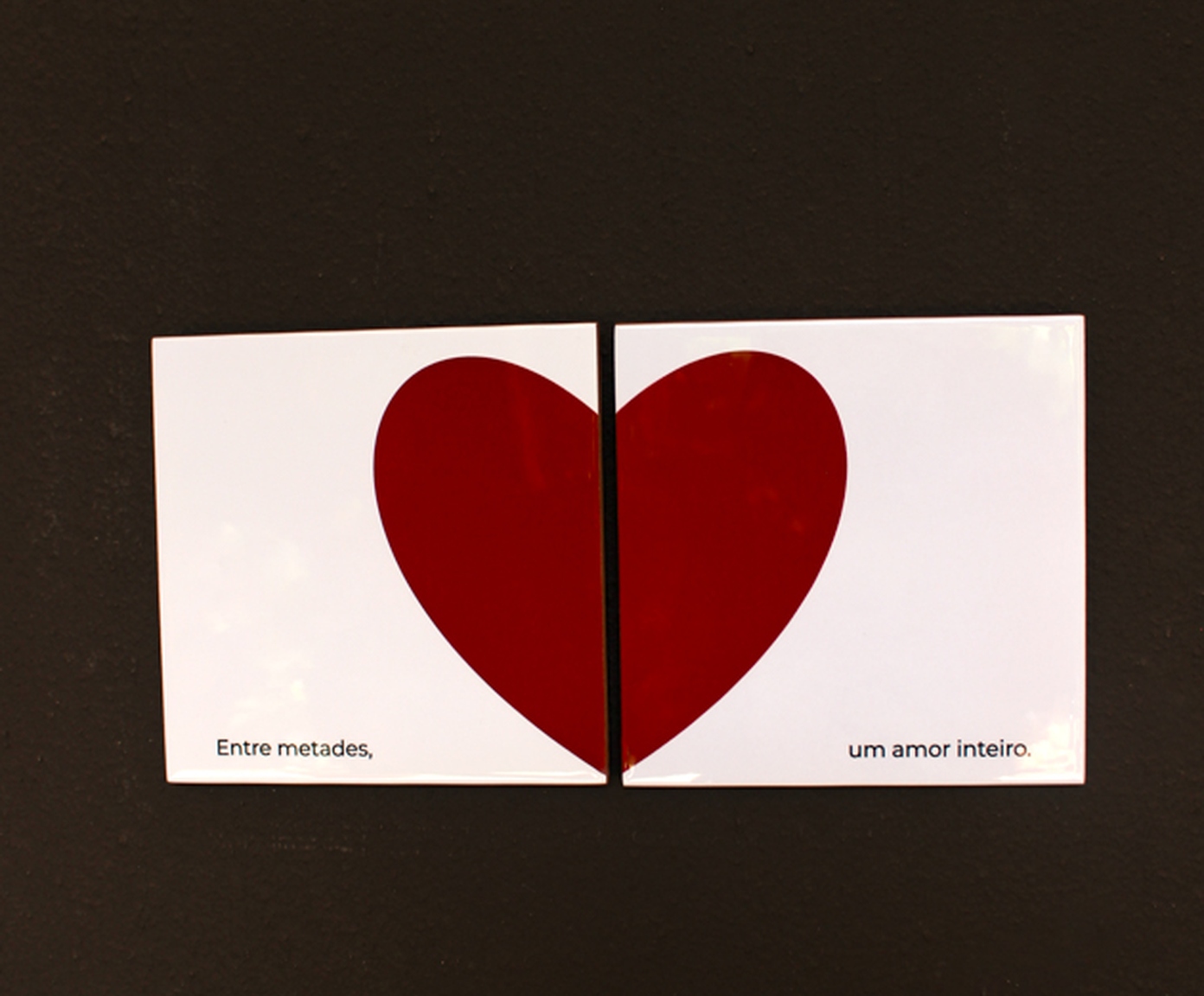Jogo de Azulejos"Entre Metades Um Amor Inteiro" - image 1