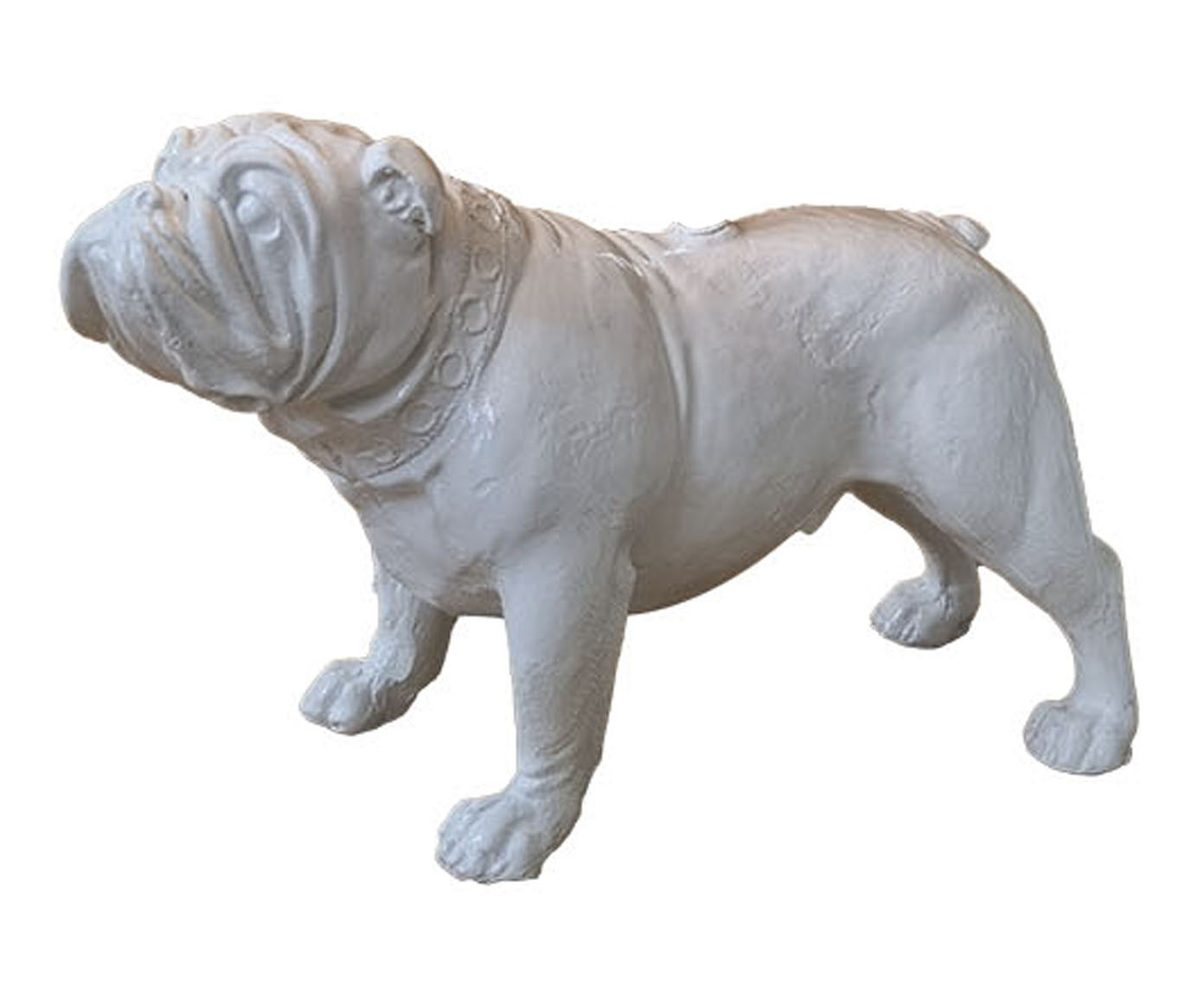 Base Lumin&aacute;ria Cachorro Bulldog Ingl&ecirc;s Juka Branco - image 1
