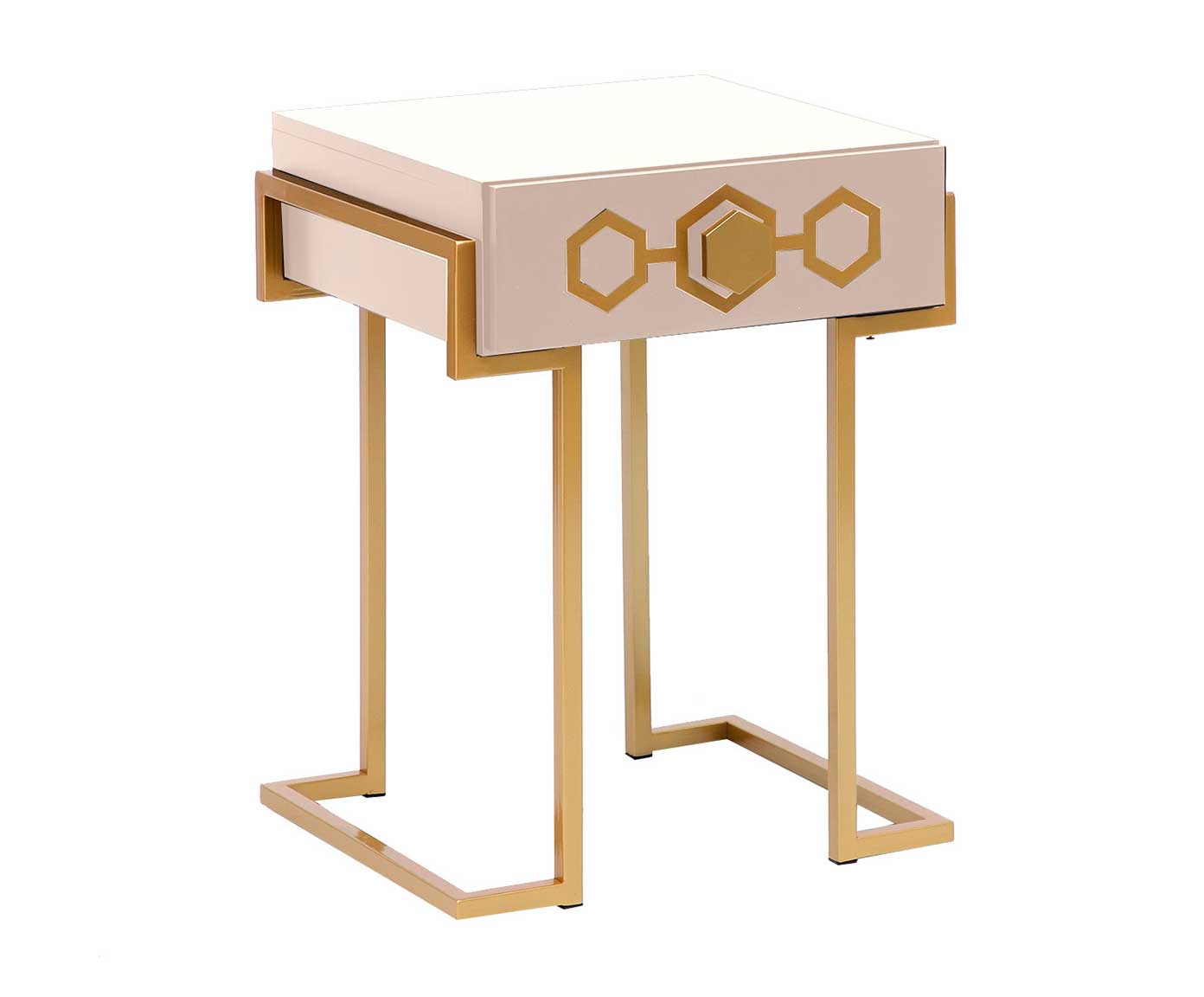 Mesa de Cabeceira Glam Burlywood - Taupe - image 0