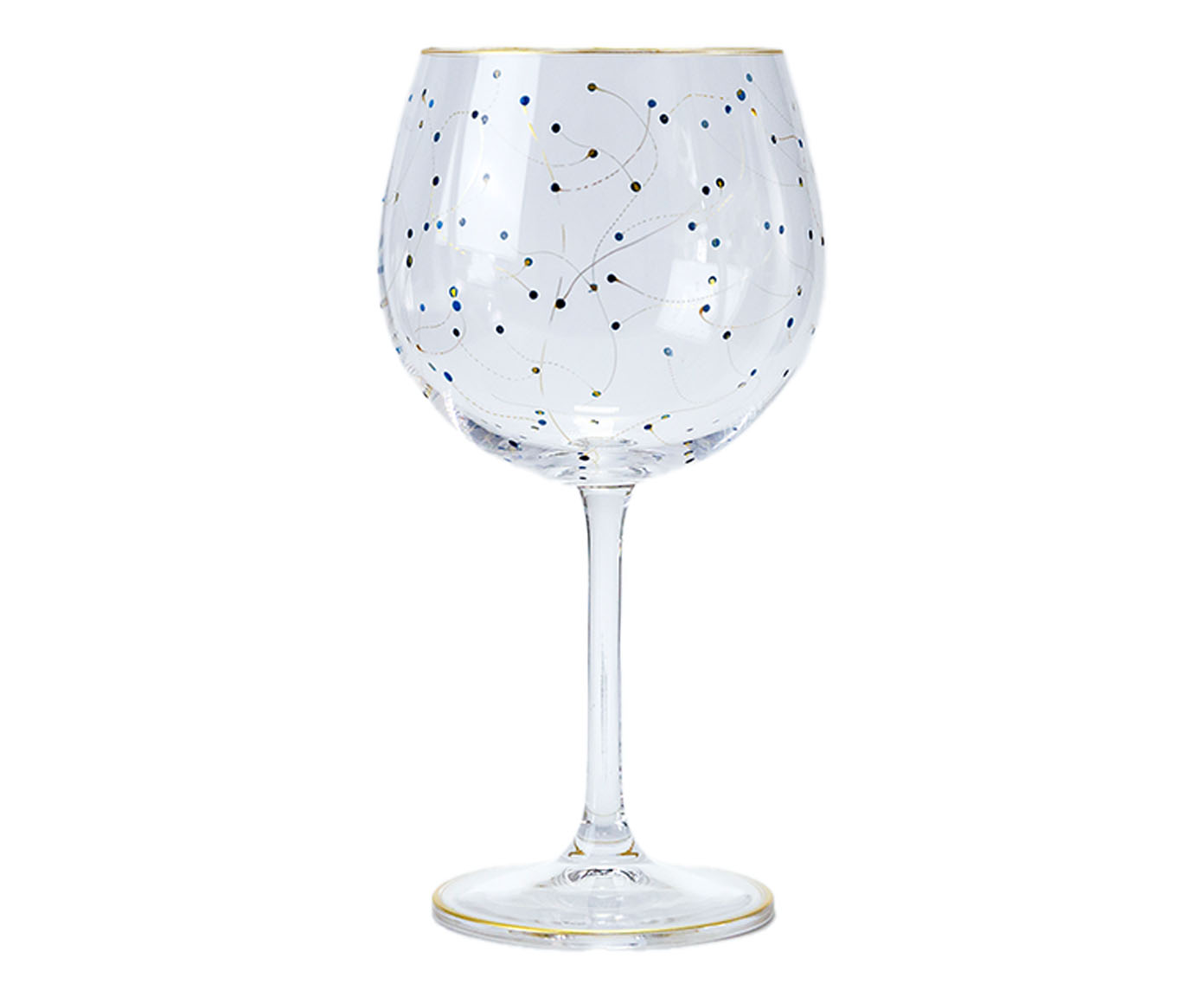 Ta&ccedil;a para Gin em Cristal Blue Leave - image 0