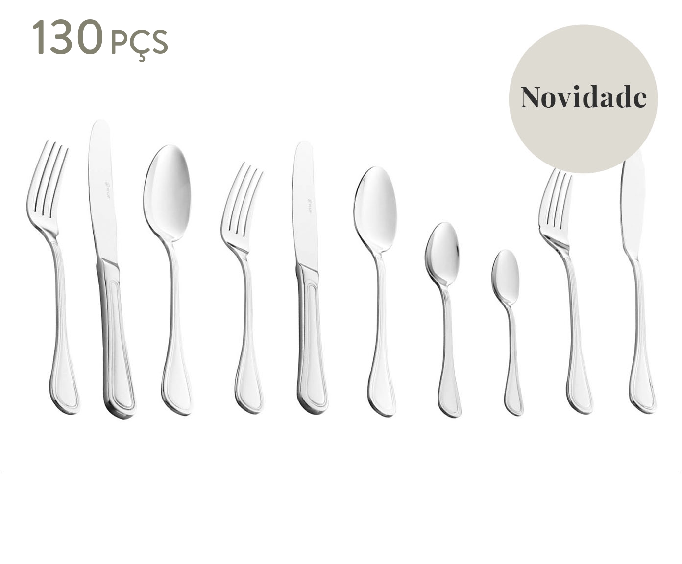 Faqueiro de A&ccedil;o Inox Avalon - image 0