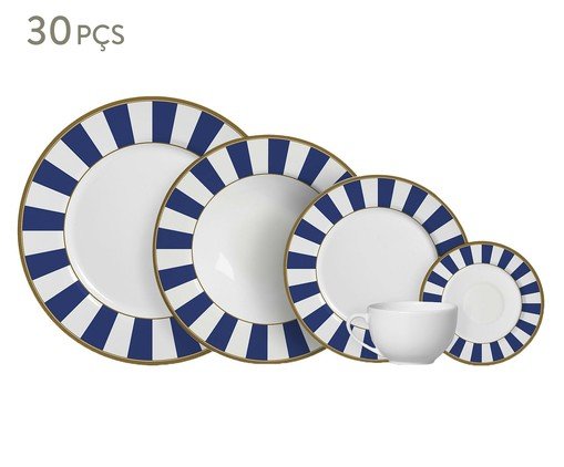 Jogo de Jantar Milazzo Stripe Azul - image 0