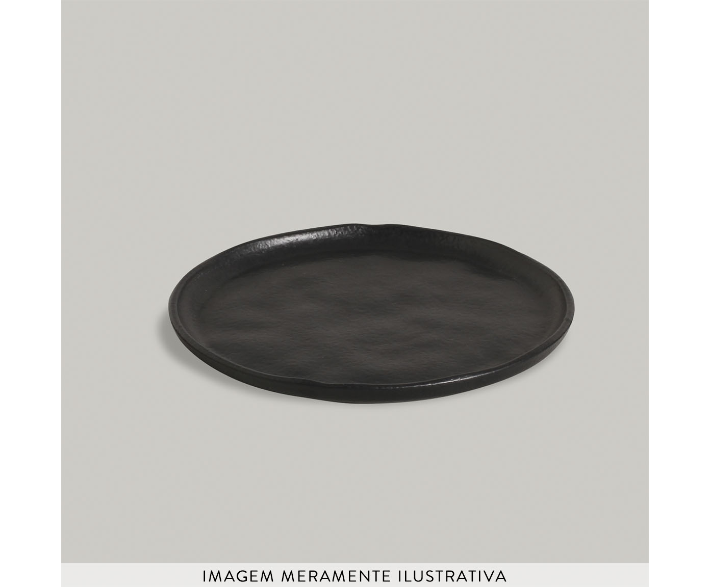 Jogo de Pratos para P&atilde;o Bio Matte Preto image number 5