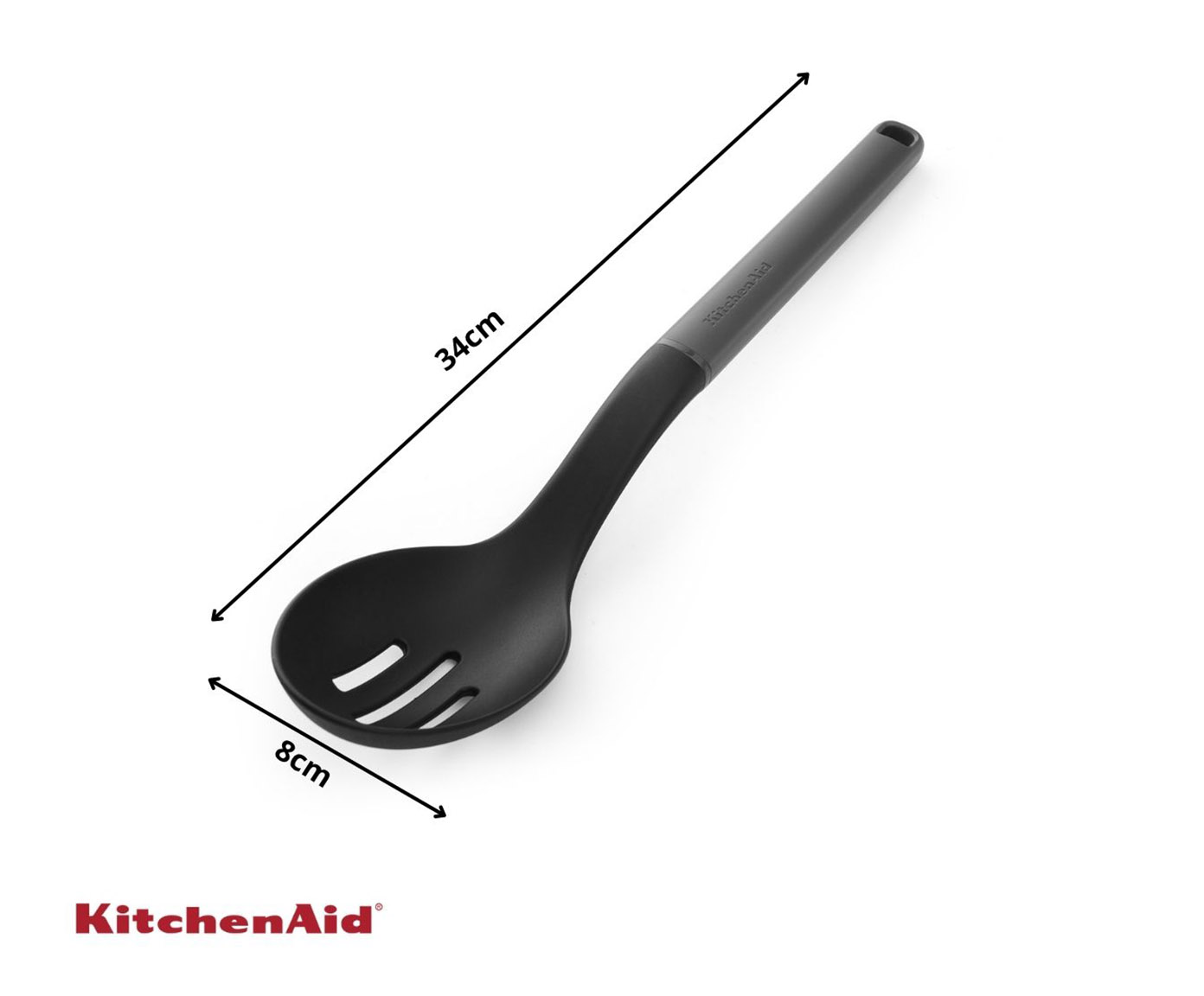 Colher Perfurada em Nylon para Servir Kitchenaid Cinza - image 1