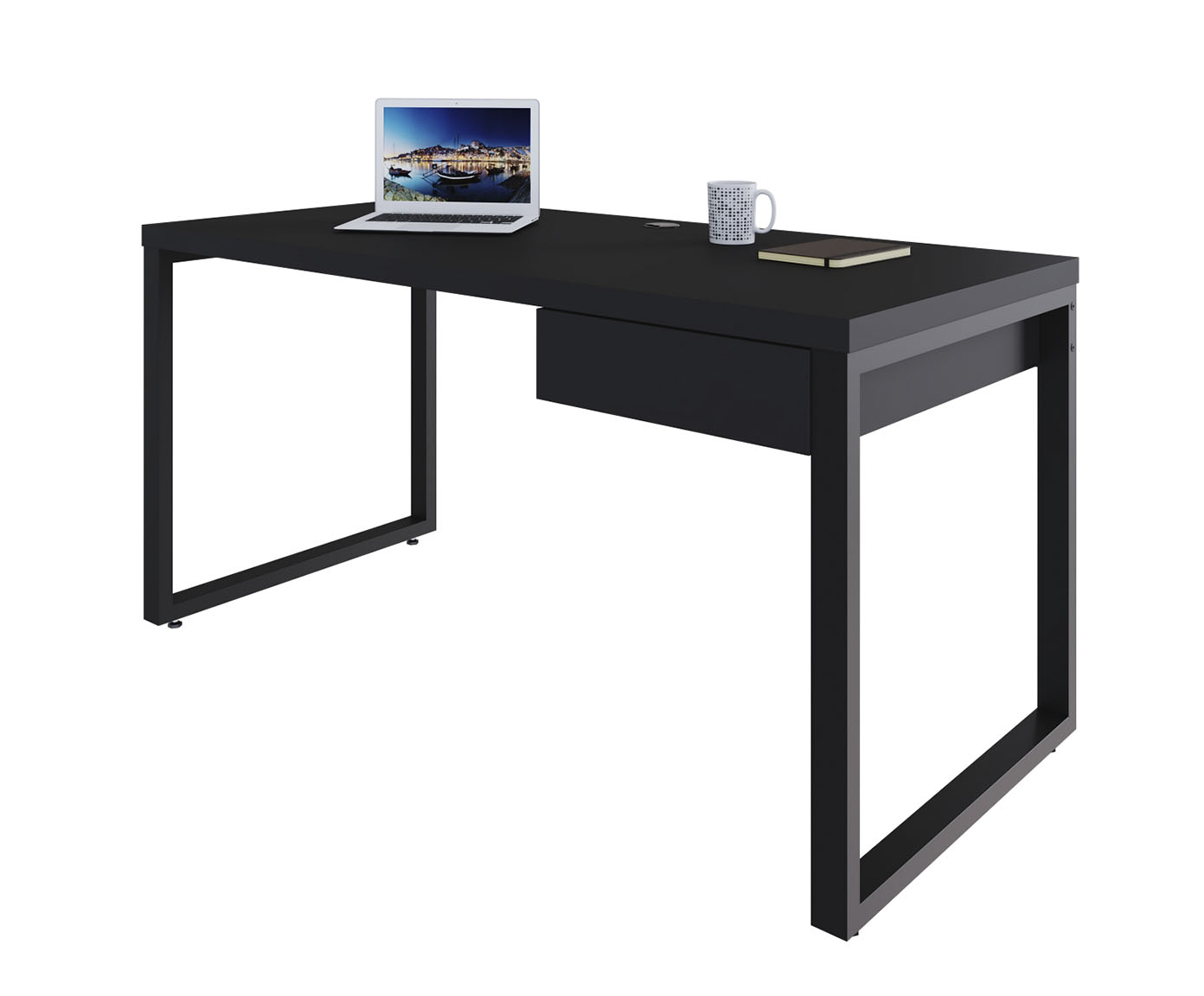 Mesa Yon Diretor com Gaveta Preto image number 5