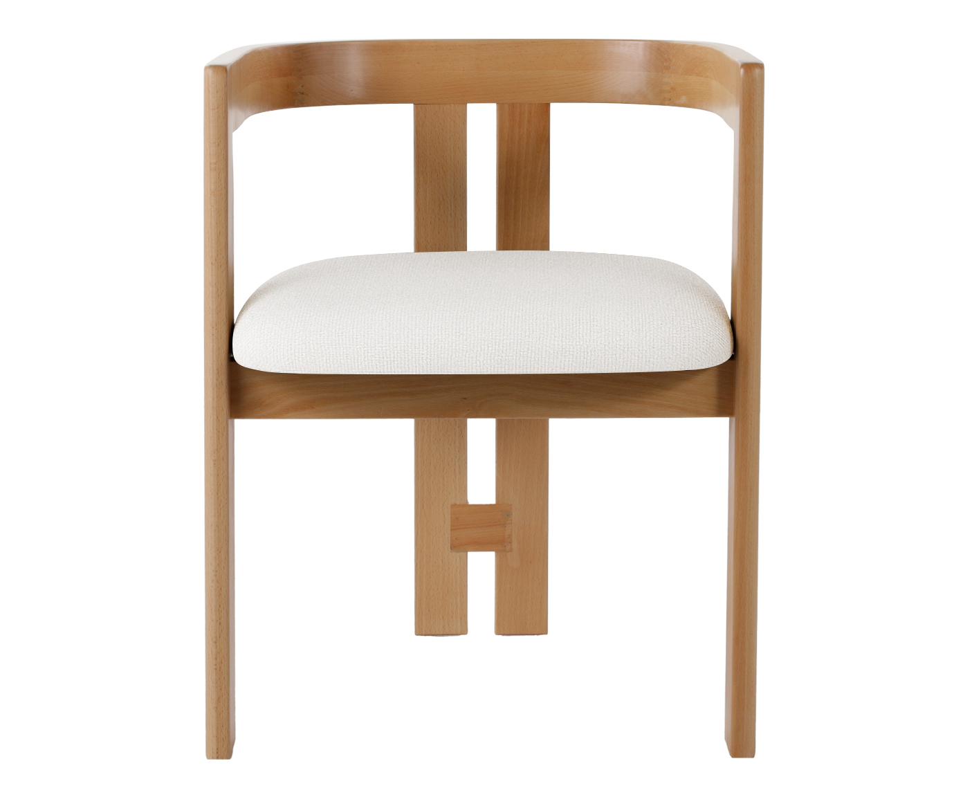 Cadeira Oka  Natural e Off White - image 1