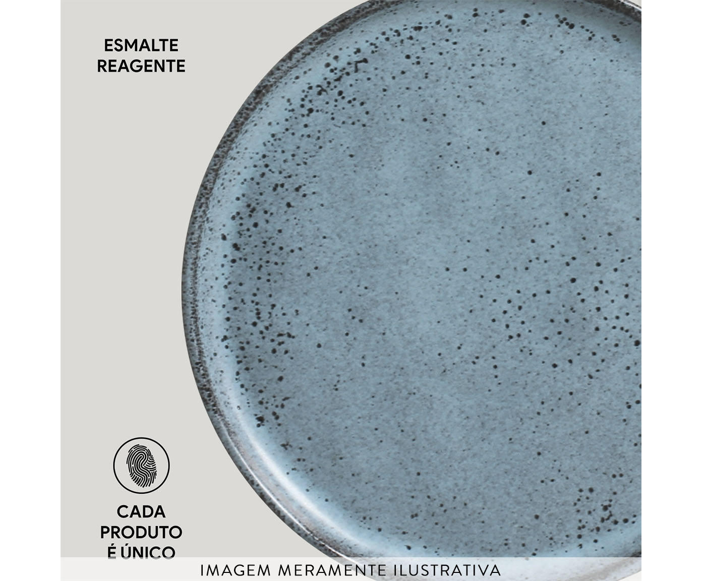 Jogo de Pratos para P&atilde;o Bio Night Sky Azul image number 4