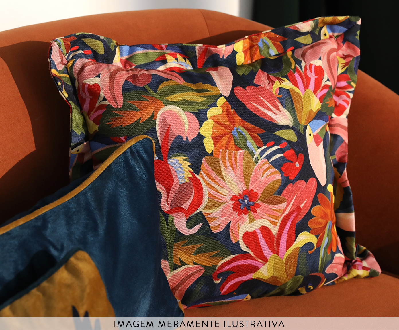 Quadro Decorativo Tucano Floral image number 1