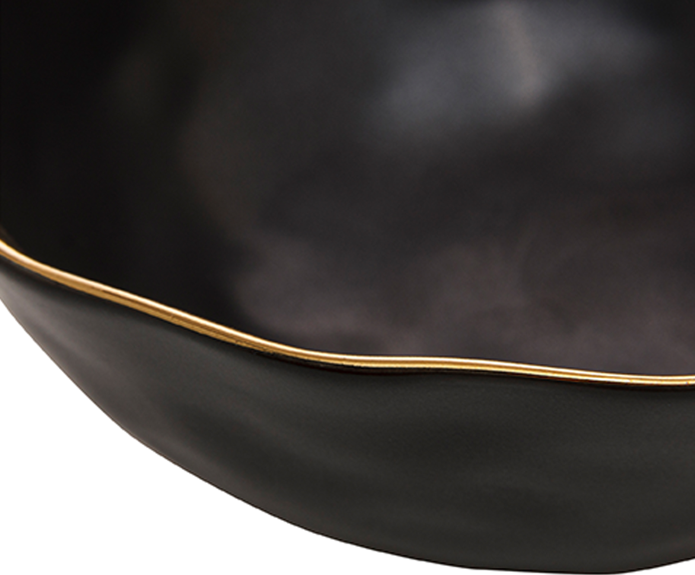 Bowl em Porcelana Dubai Preto e Dourado image number 4