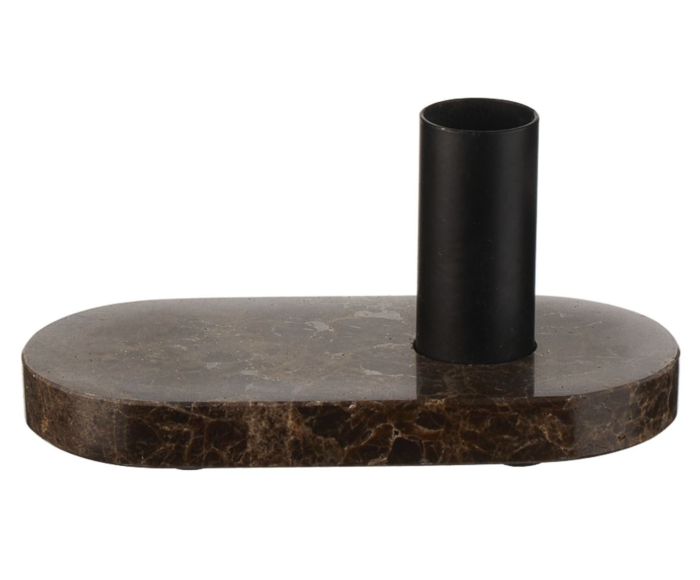 Casti&ccedil;al de Pedra e Metal Franc Marrom e Preto - image 0