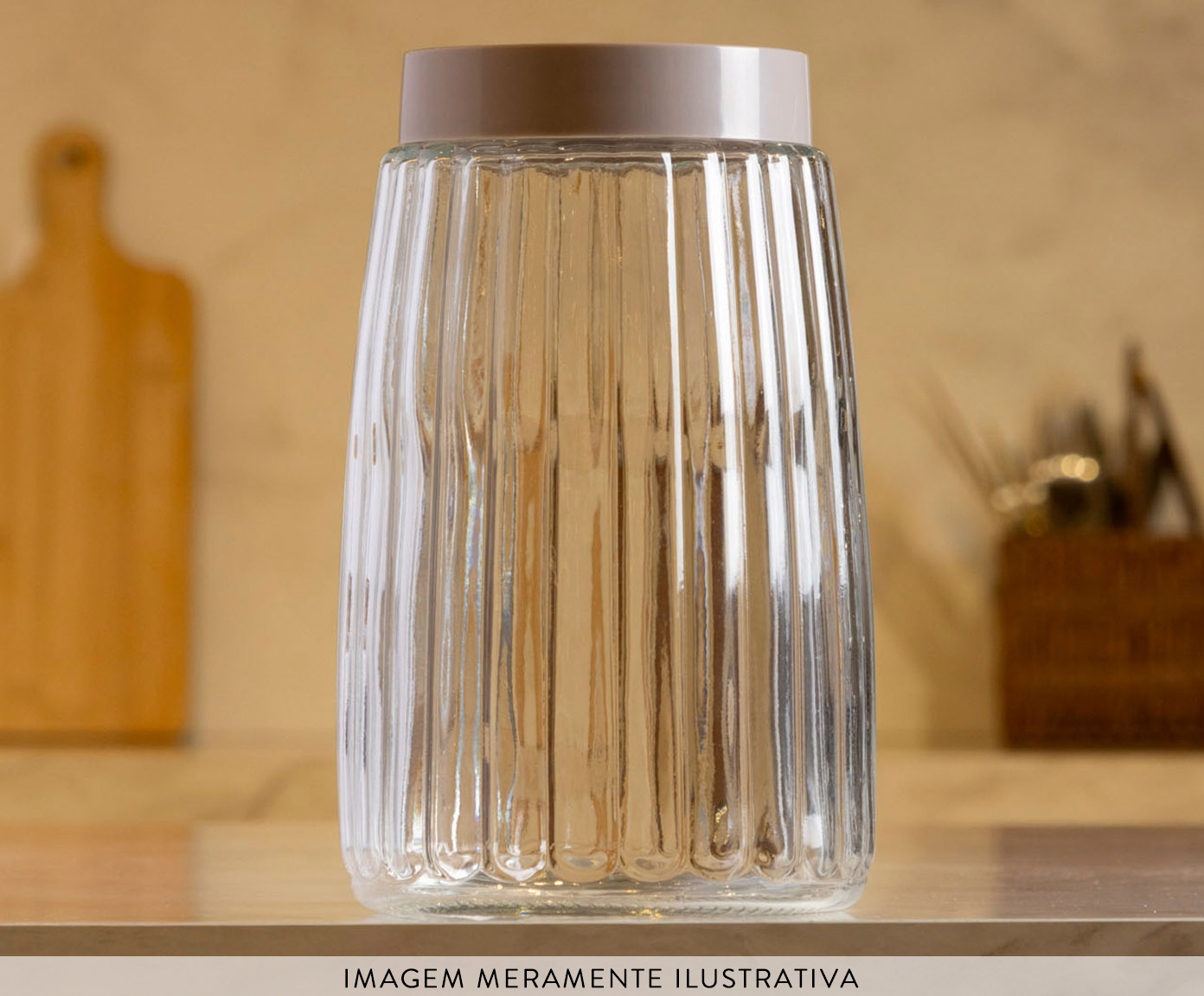 Pote com Tampa Taupe - 1,7L - image 1