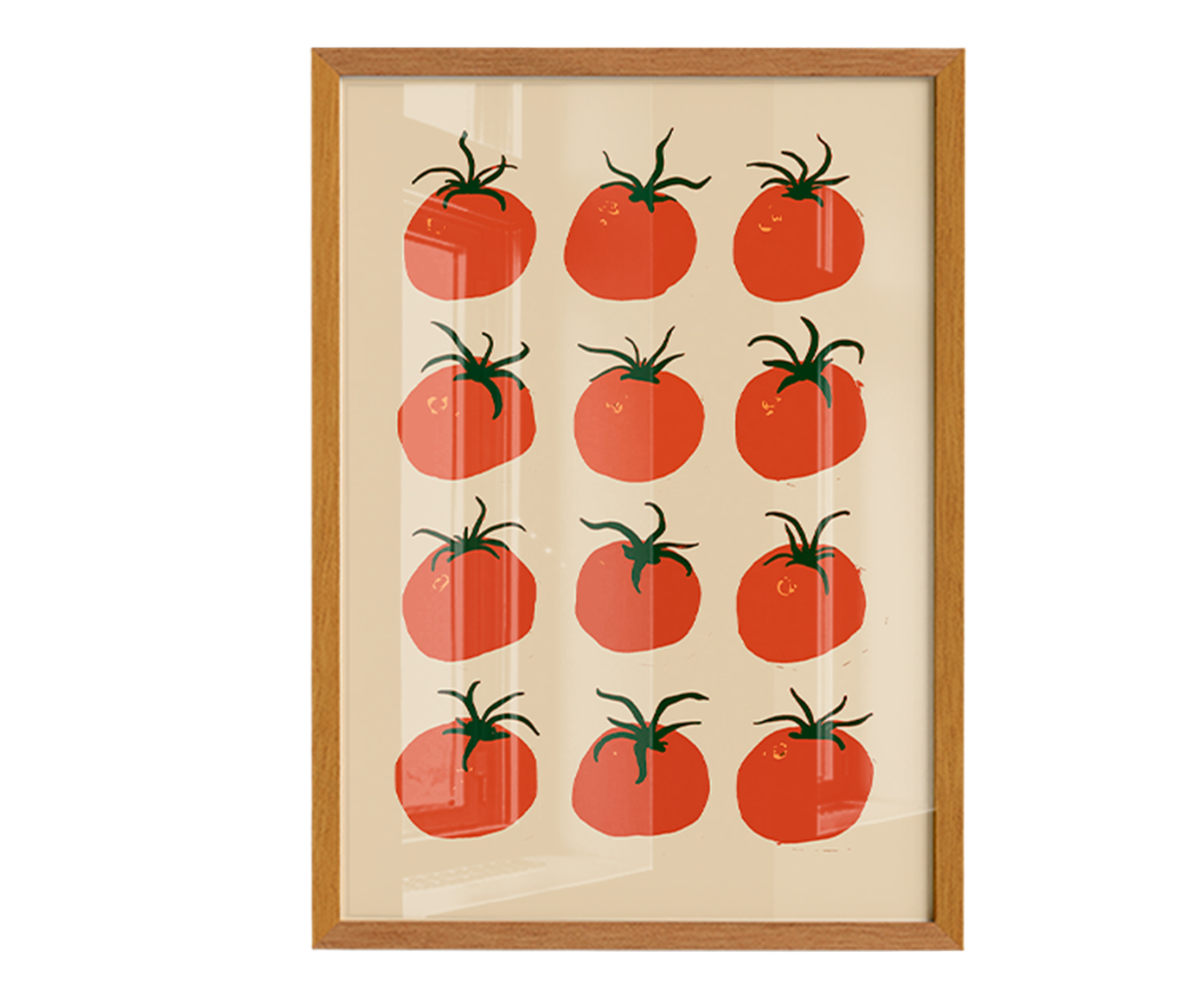 Quadro Pomodoro com Moldura Marrom - image 0