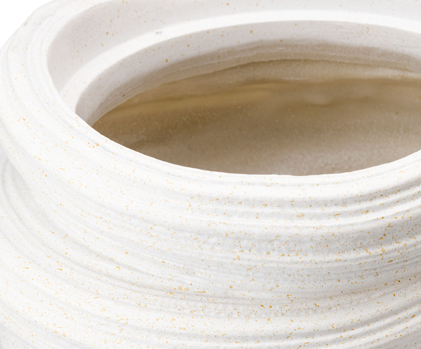Vaso Cer&ecirc;mico Elos Branco image number 2