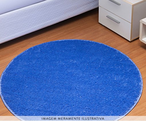 Tapete Redondo Classic Azul image number 1