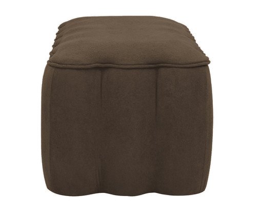 Puff Ret&acirc;ngular Boucle Pitanga Canela image number 2