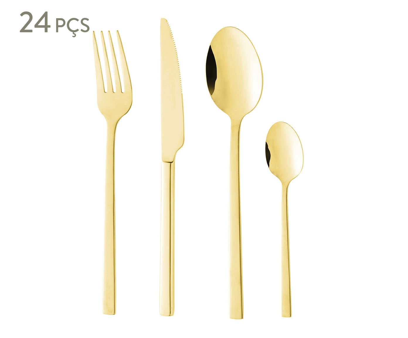 Faqueiro Firenze Dourado - image 0