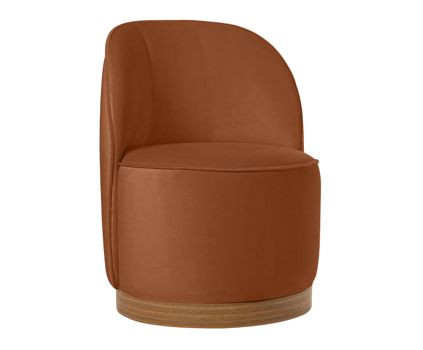 Poltrona em Veludo Harlow Cobre - image 0