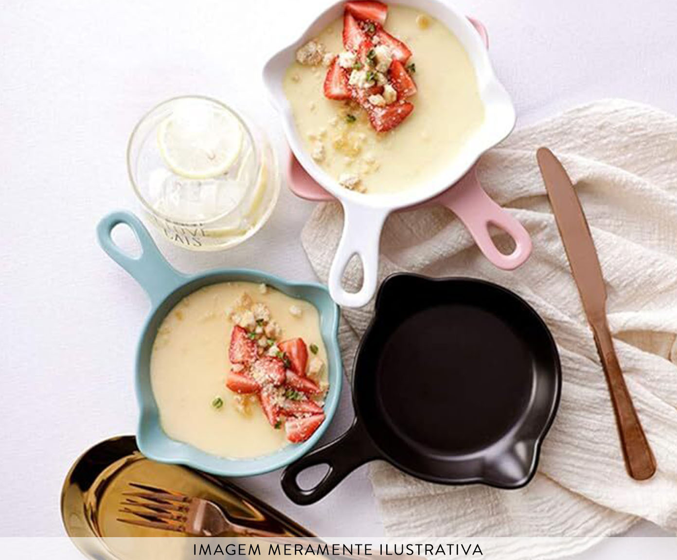 Travessa Frigideira em Porcelana Gourmand Rosa image number 3