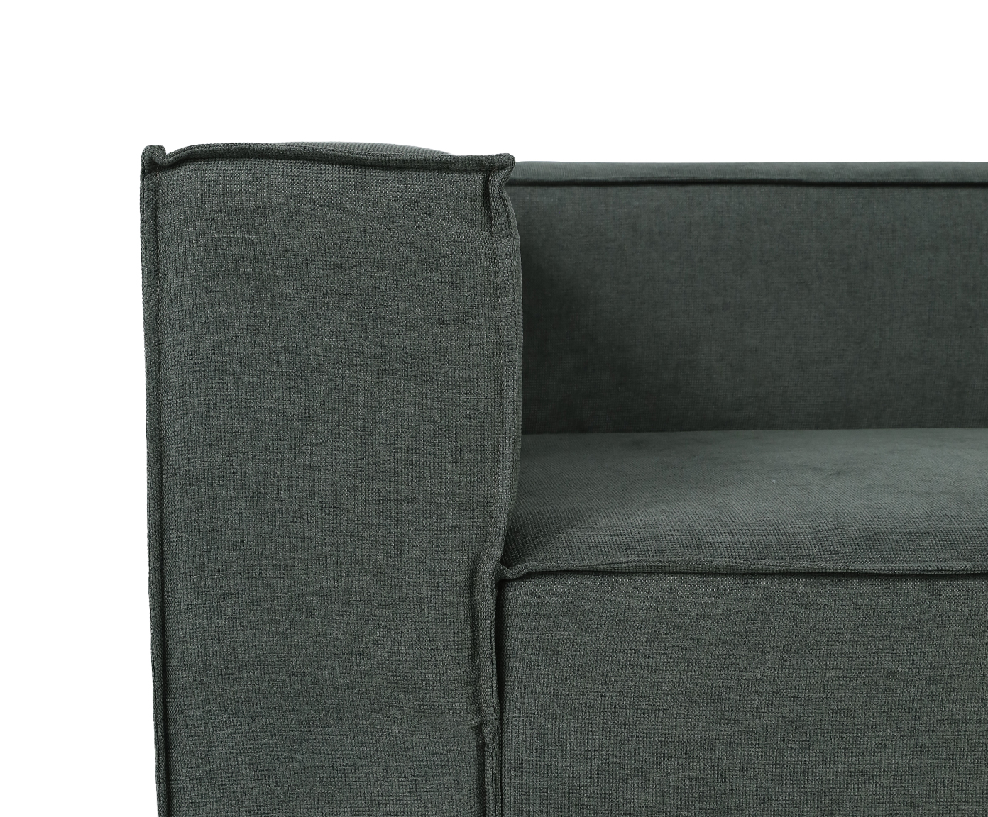 Sof&aacute; m&oacute;dulo com Chaise Direito Mensa Verde - Especial BAB image number 6