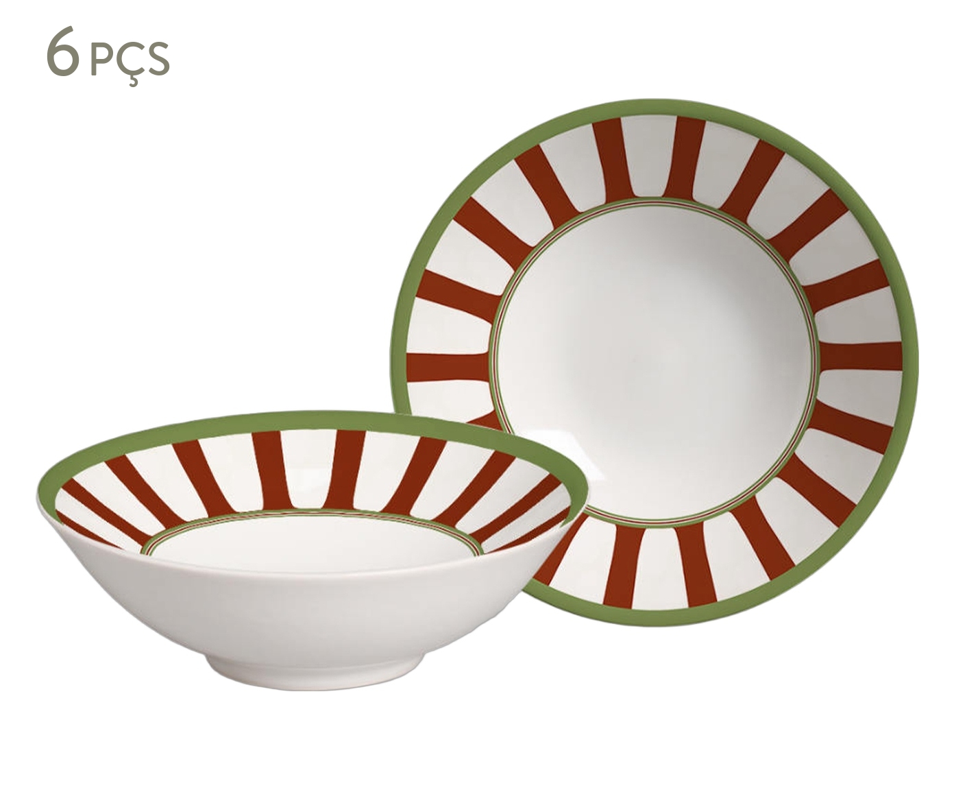 Jogo de Bowls Spezie Vermelho - image 0
