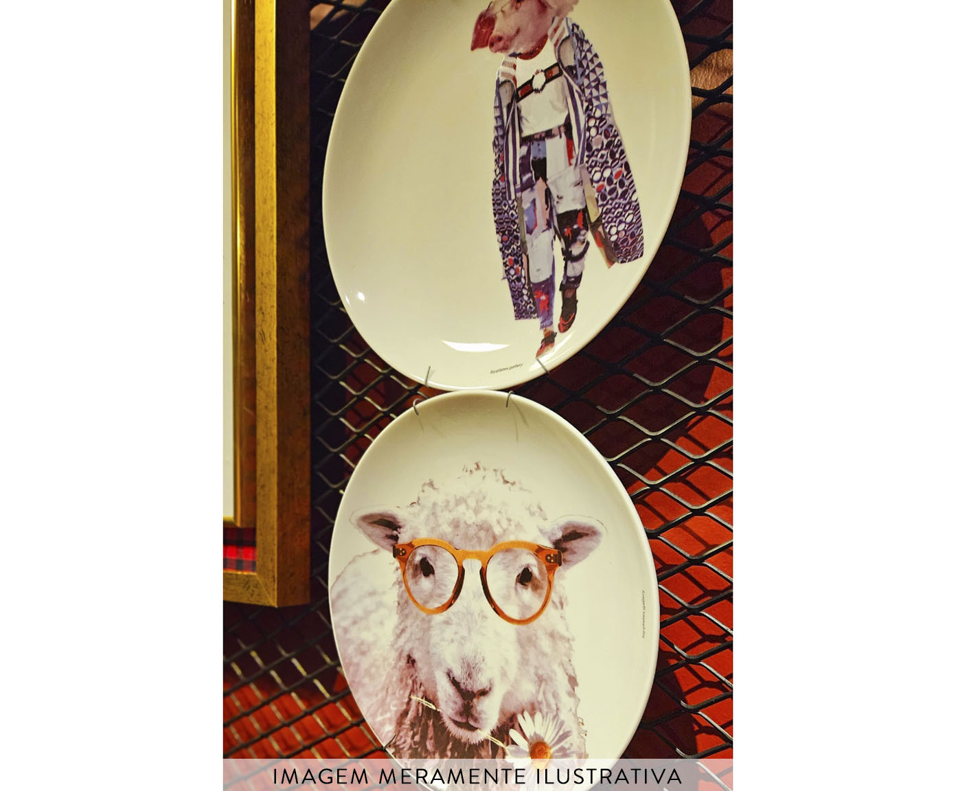 Prato de Porcelana Porco Fashion Arthur - image 1