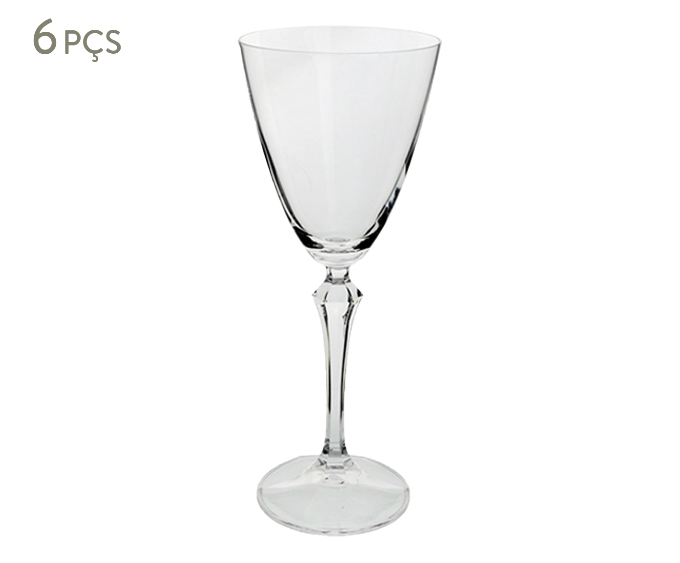 Jogo de Ta&ccedil;as de Vinho Branco em Cristal Elizabeth - image 0
