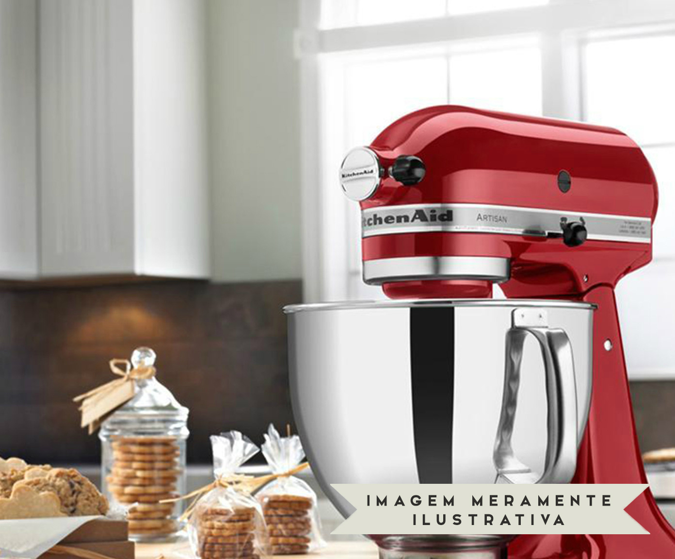Batedeira Artisan Stand Mixer - Empire Red 110V image number 3