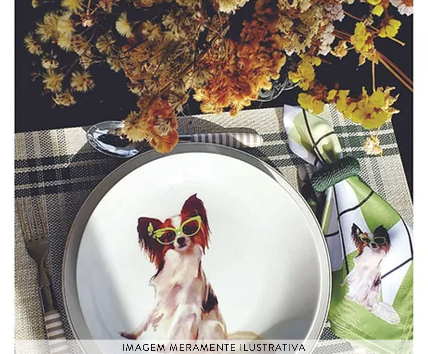 Prato de Porcelana Juju And Butterfly image number 2