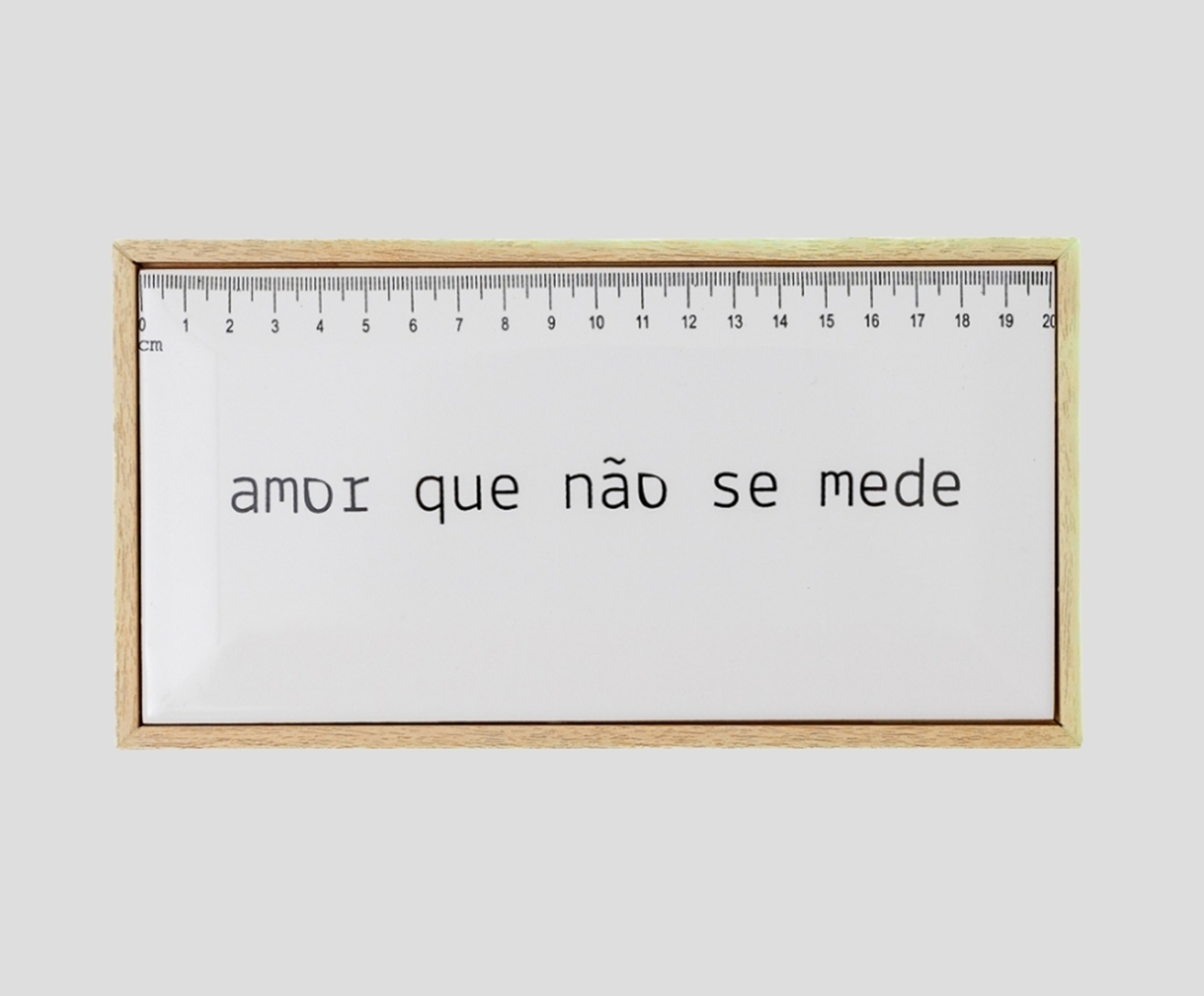 Azulejo Decorativo com Moldura "Amor que n&atilde;o se mede" - image 1
