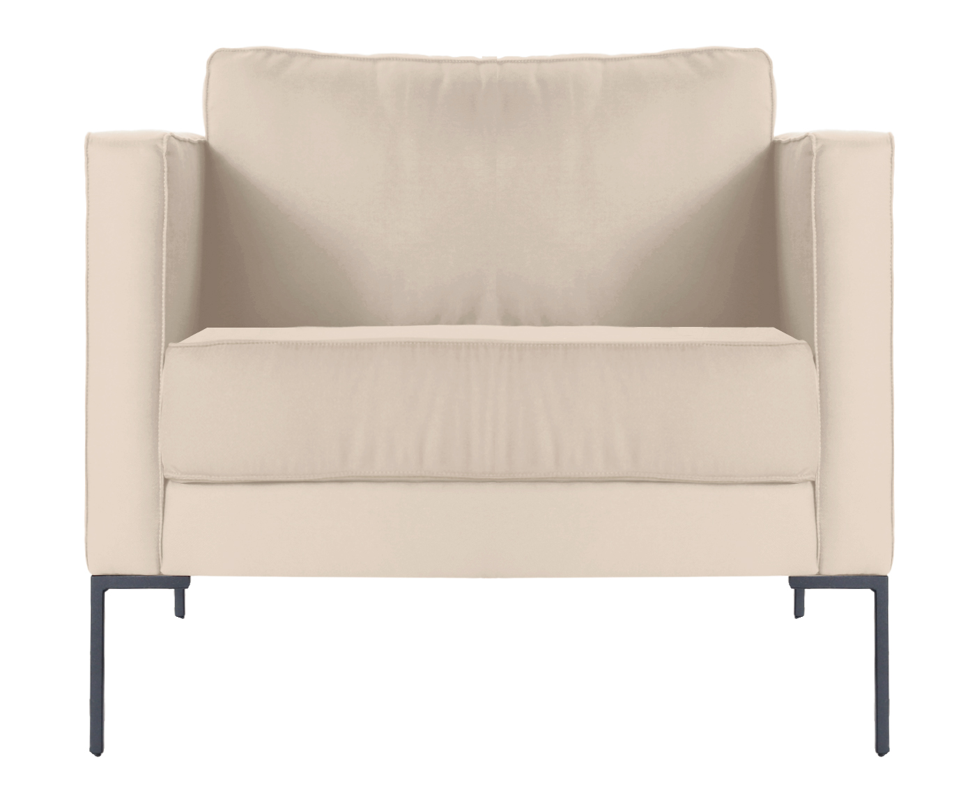 Poltrona Ettore em Tecido Off White - image 0