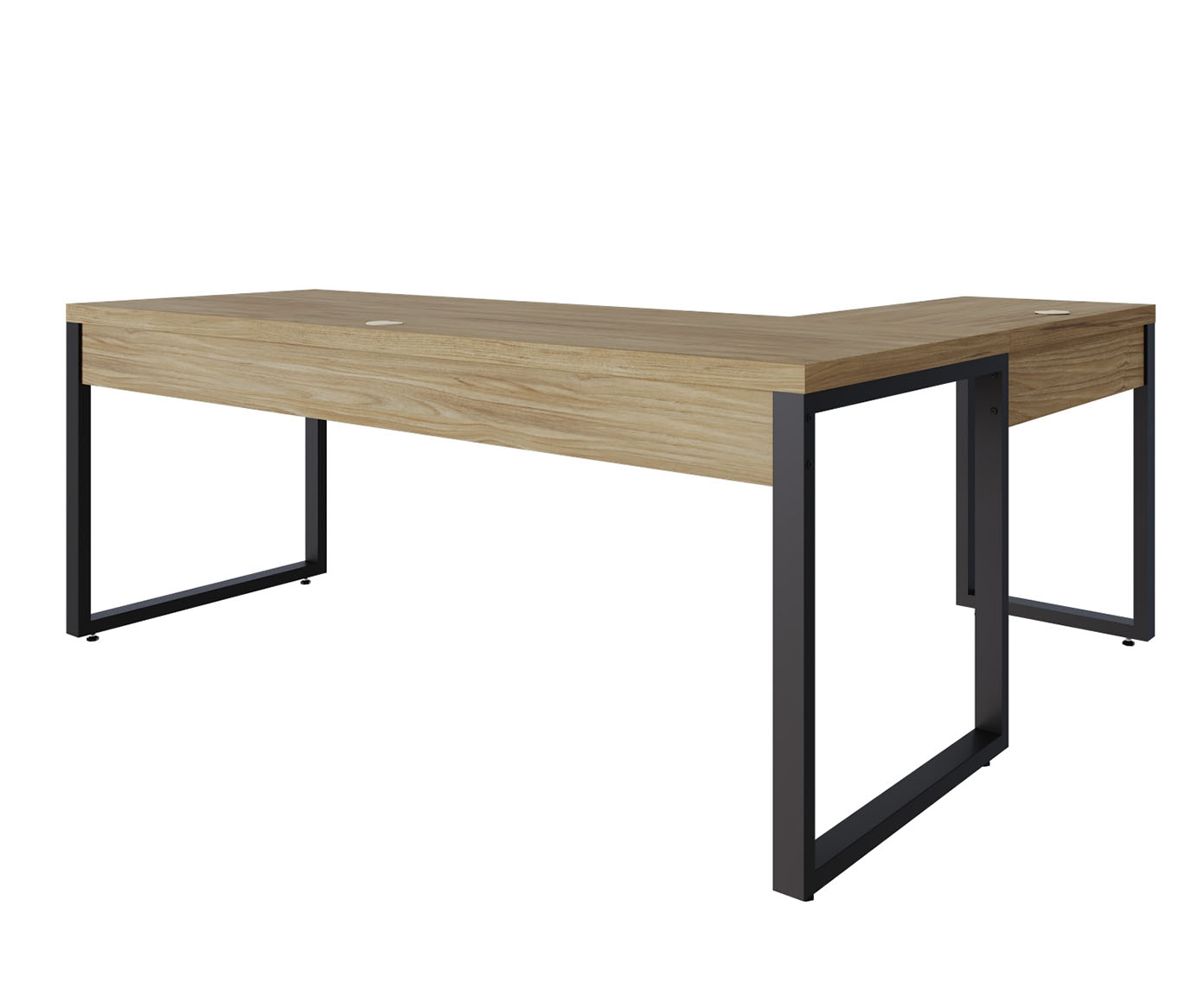 Mesa em L Yon Presidente com Gaveta Vermont Oak - image 1