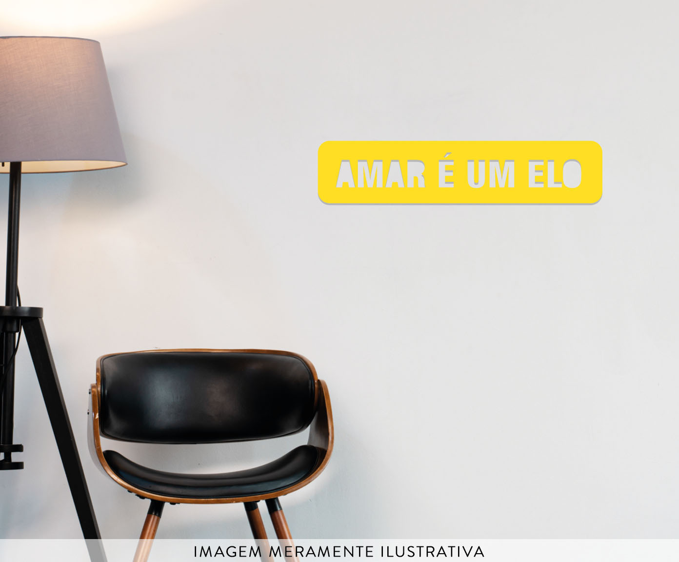 Placa para Parede "Amar &eacute; um Elo" - image 1