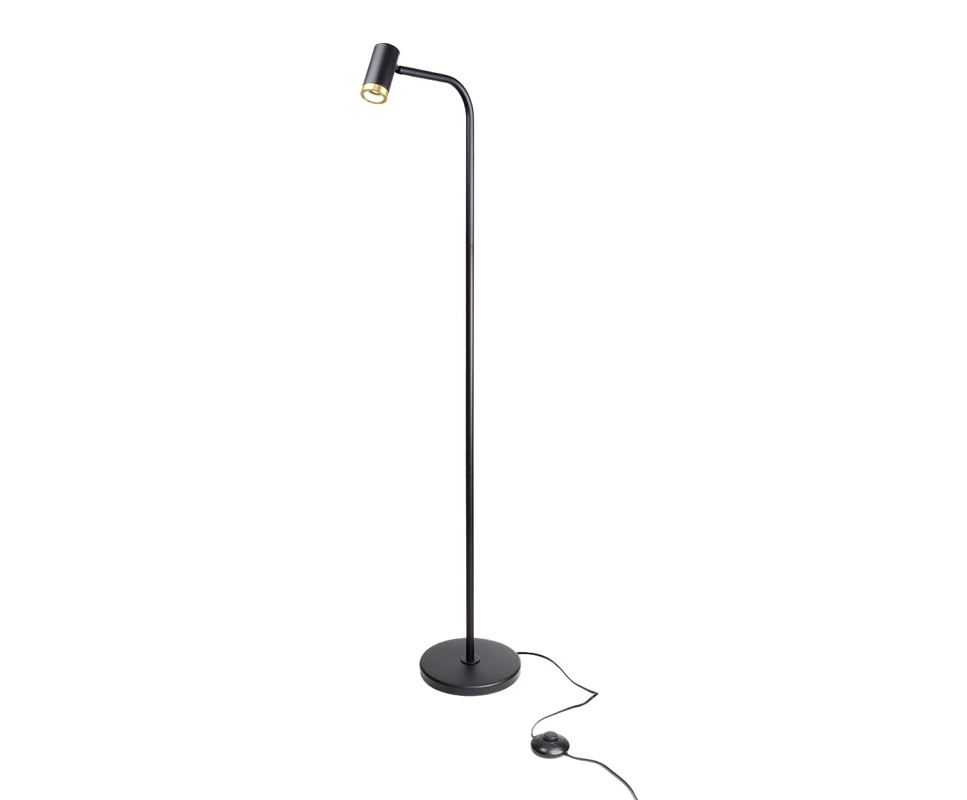 Lumin&aacute;ria de Ch&atilde;o Lucile Dourado e Preto - Bivolt - image 0