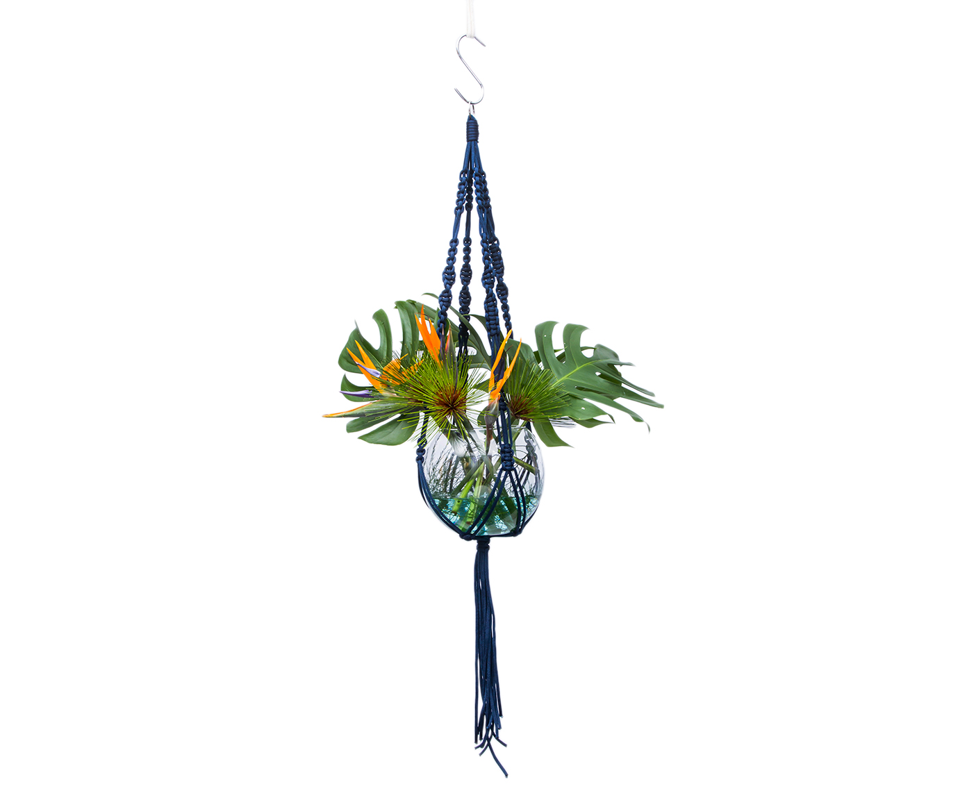 Hanger em Macram&ecirc; Dna Azul Navy - image 0